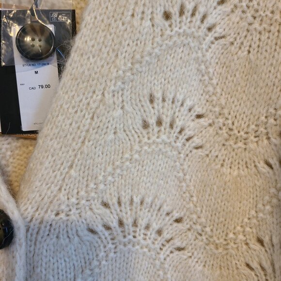 Ecru knit cardigan - NWT - Picture 4 of 5